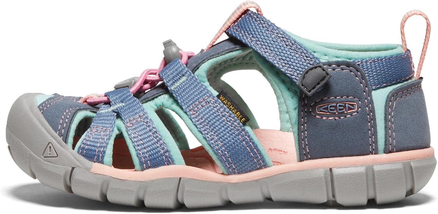 imageKEEN Boys Seacamp II CNX Sandal Little KidFlint StoneOcean Wave