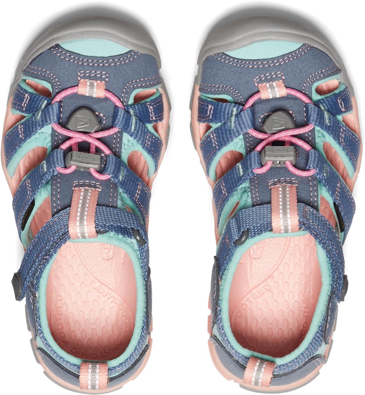 imageKEEN Boys Seacamp II CNX Sandal Little KidFlint StoneOcean Wave