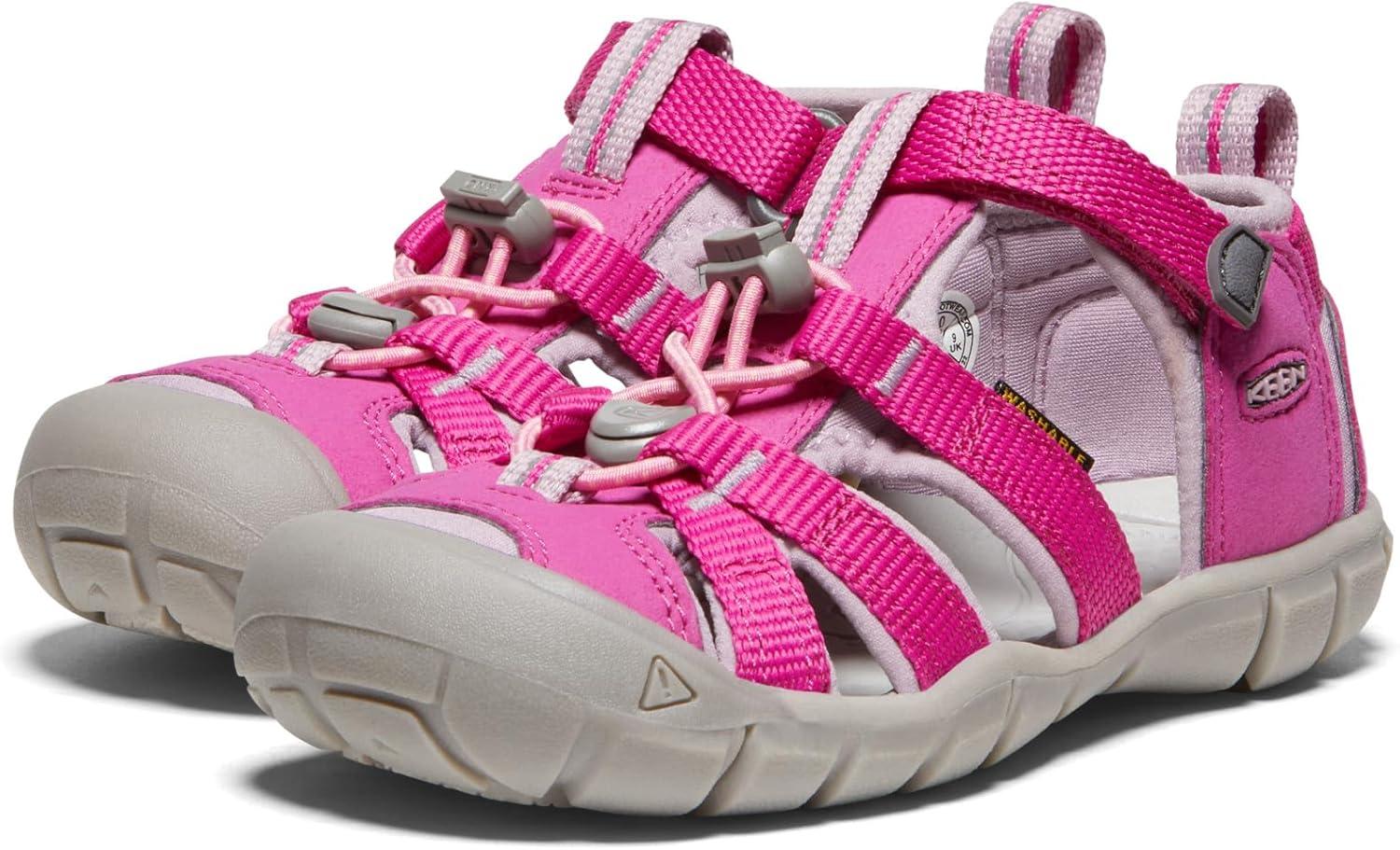 imageKEEN Boys Seacamp II CNX Sandal Little KidVery BerryDawn Pink