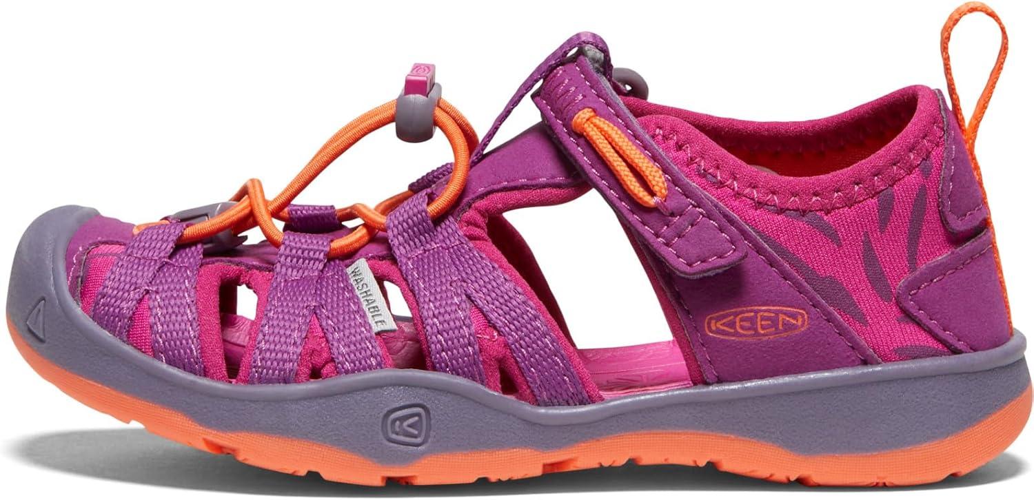 imageKEEN Kids Moxie Closed Toe SandalsPurple WineNasturtium