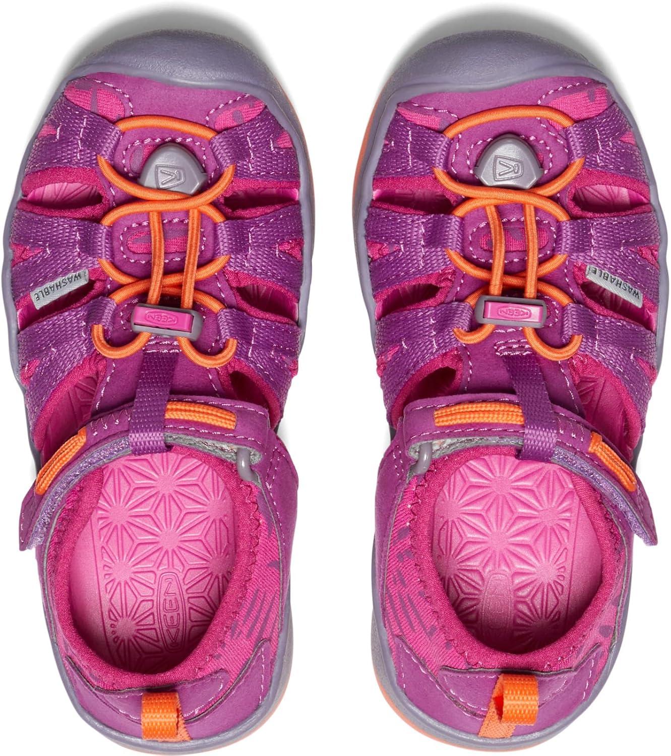 imageKEEN Kids Moxie Closed Toe SandalsPurple WineNasturtium