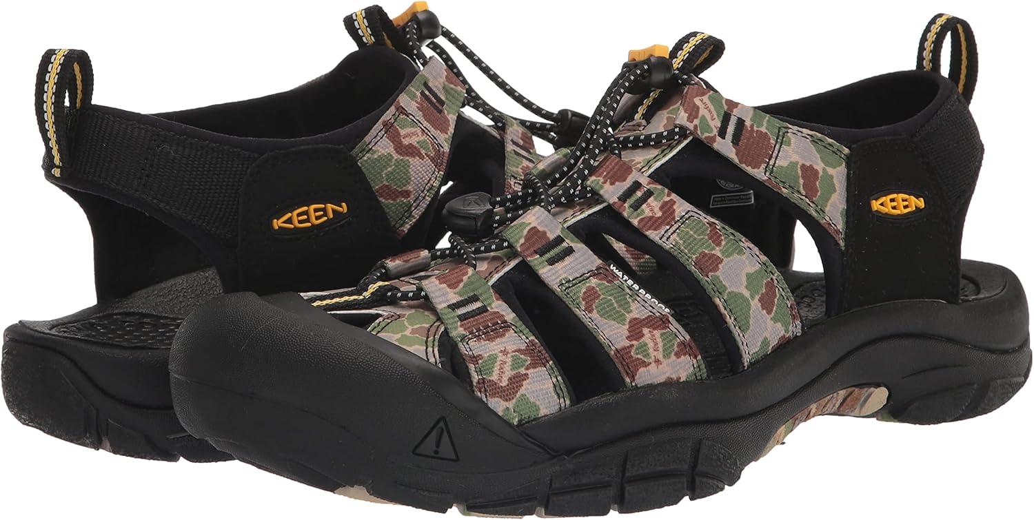 imageKEEN Mens Newport H2 Closed Toe Water SandalFisheye Camouflage