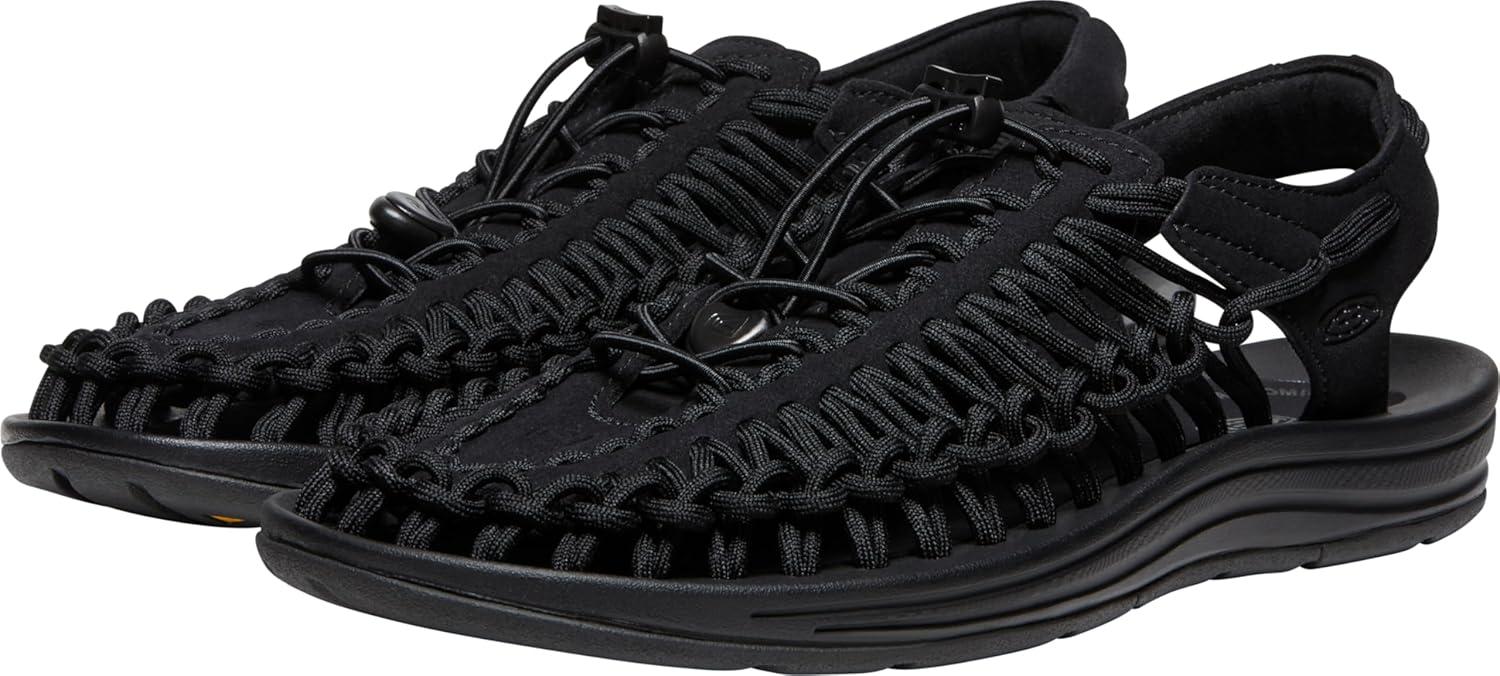 imageKEEN Mens Uneek Classic Two Cord SandalsBlackBlack