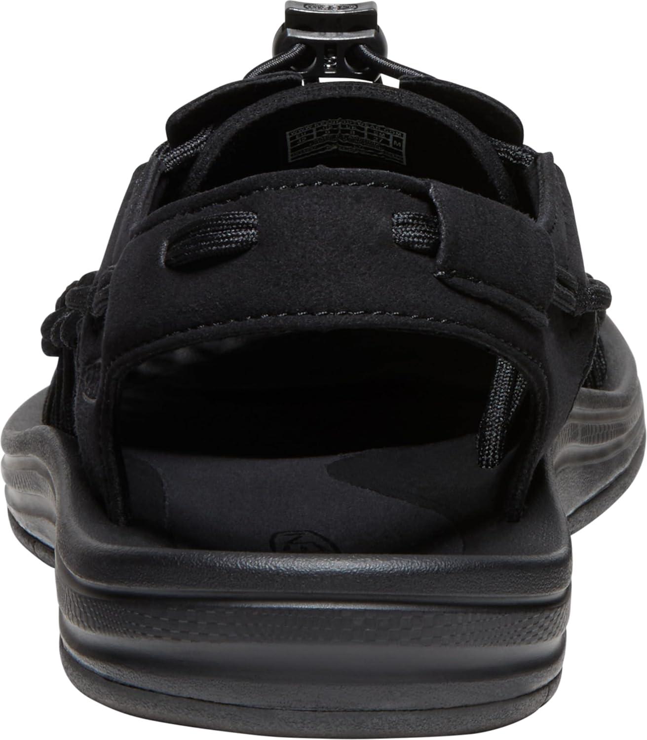 imageKEEN Mens Uneek Classic Two Cord SandalsBlackBlack