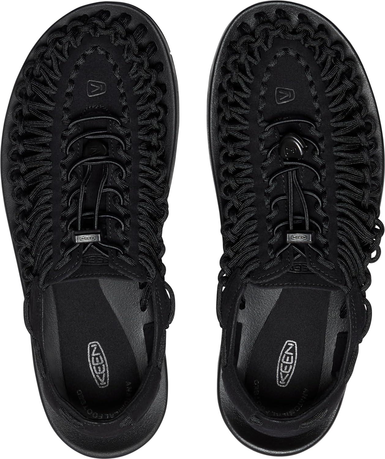 imageKEEN Mens Uneek Classic Two Cord SandalsBlackBlack