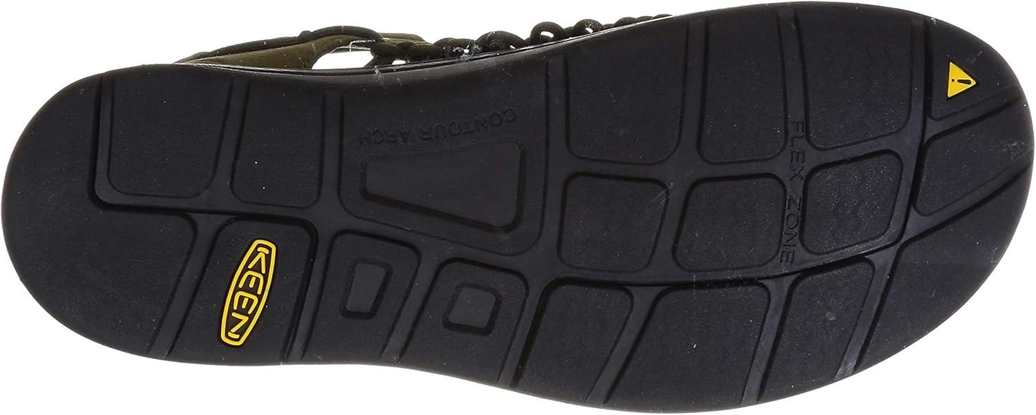 imageKEEN Mens Uneek Classic Two Cord SandalsDark OliveBlack