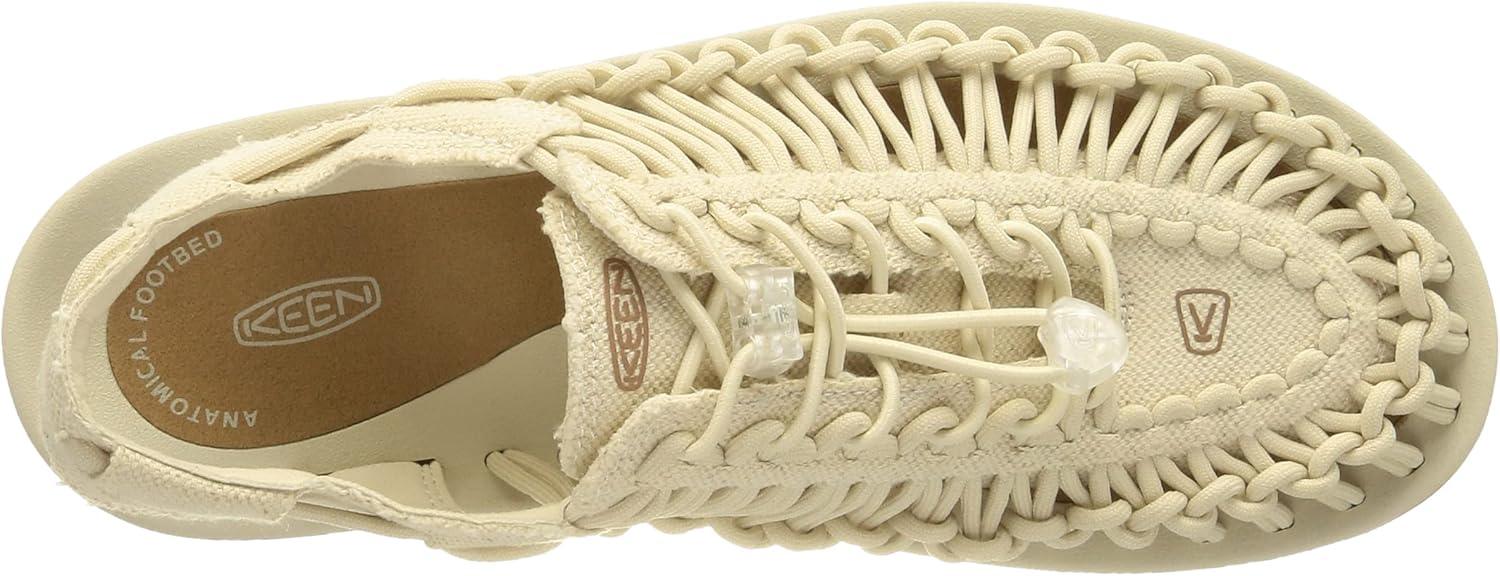 imageKEEN Mens Uneek Classic Two Cord SandalsNatural CanvasBirch