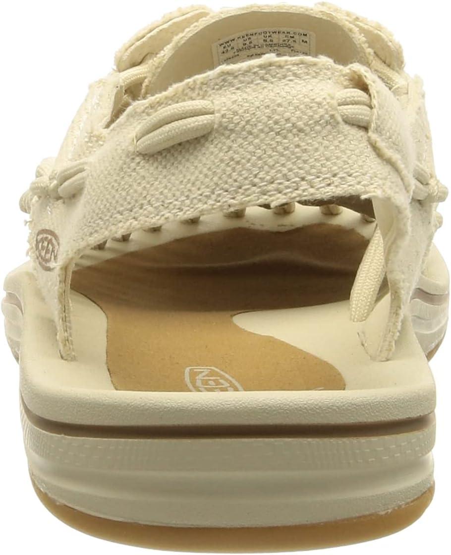 imageKEEN Mens Uneek Classic Two Cord SandalsNatural CanvasBirch