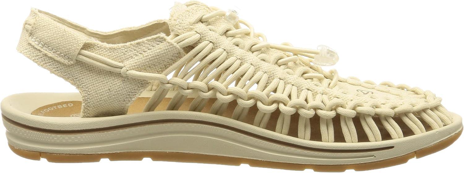 imageKEEN Mens Uneek Classic Two Cord SandalsNatural CanvasBirch