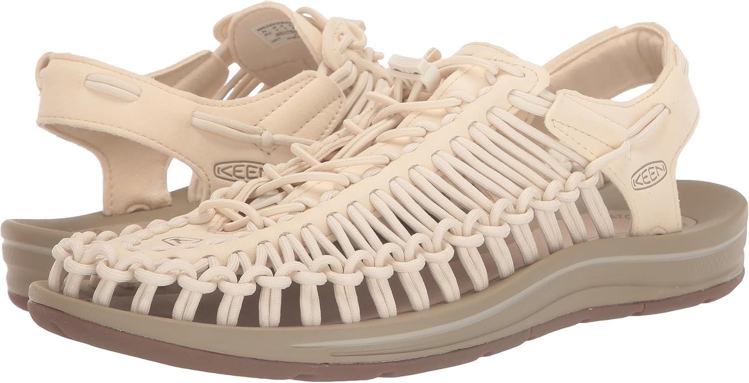 imageKEEN Mens Uneek Classic Two Cord SandalsWhite CapCornstalk