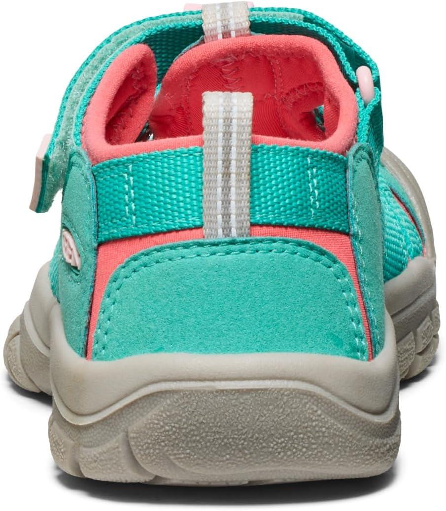 imageKEEN UnisexChild Newport H2 Closed Toe Water SandalsBright AquaGiggle Pink