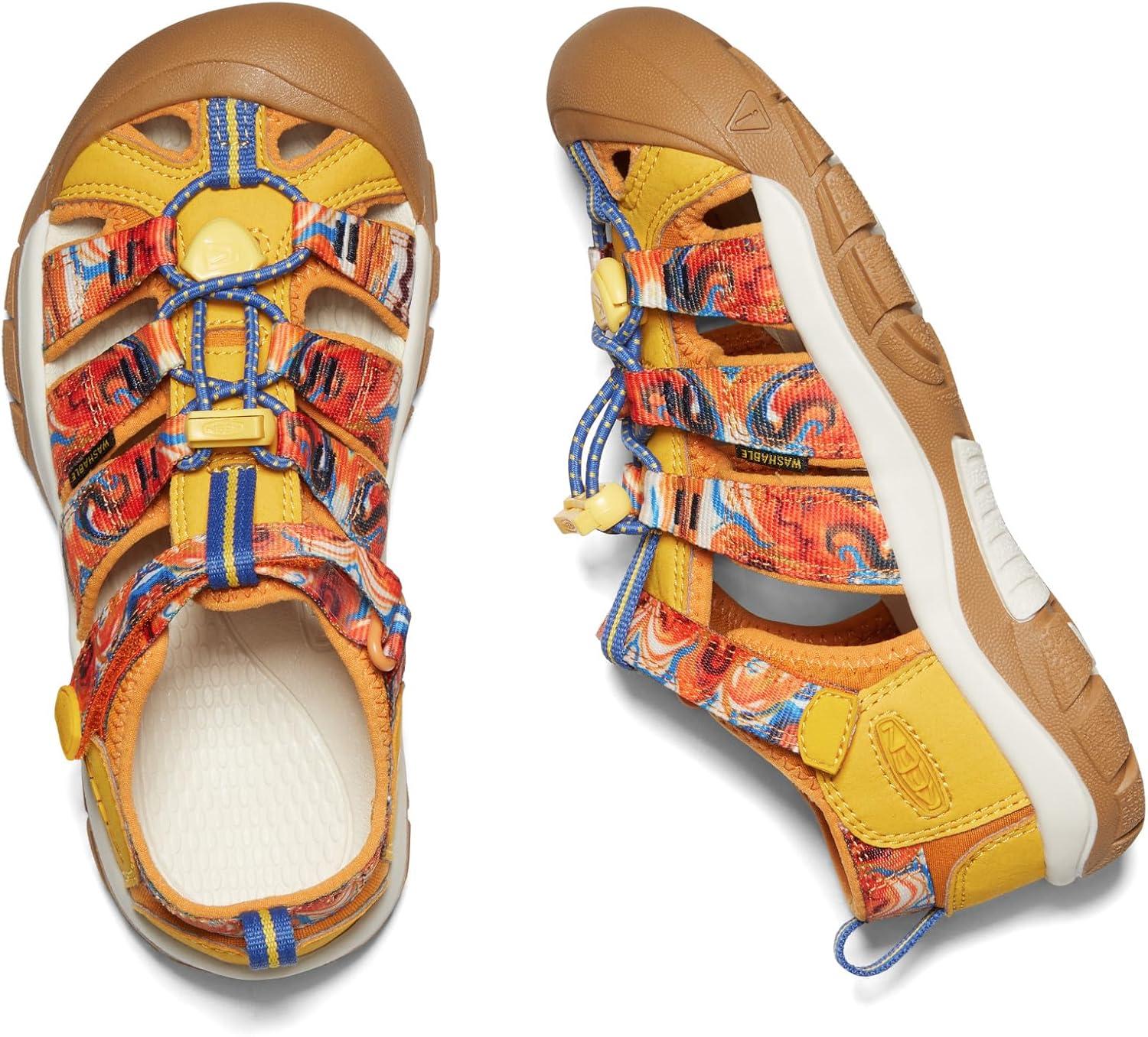 imageKEEN UnisexChild Newport H2 Closed Toe Water SandalsOrange PeelYellow