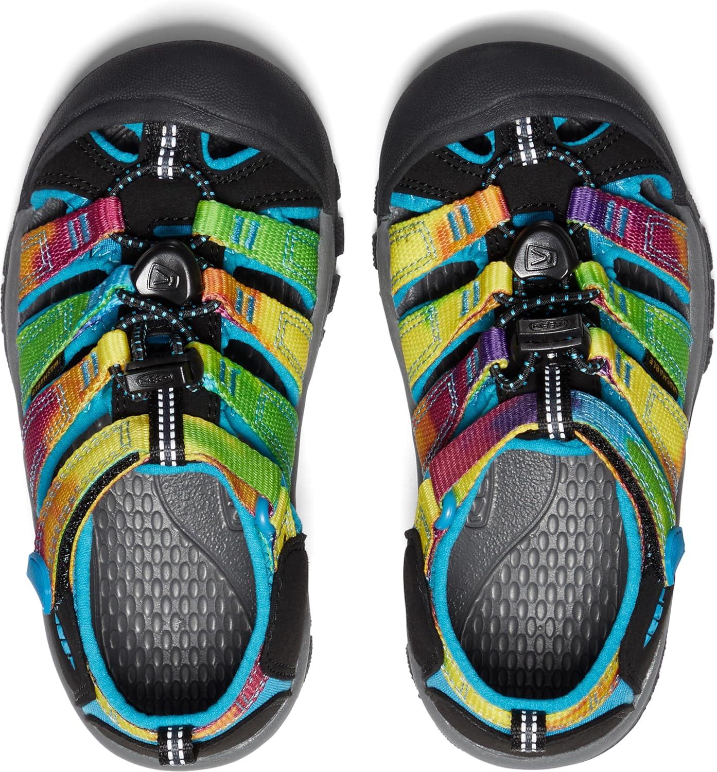 imageKEEN UnisexChild Newport H2 Closed Toe Water SandalsRainbow Tie Dye
