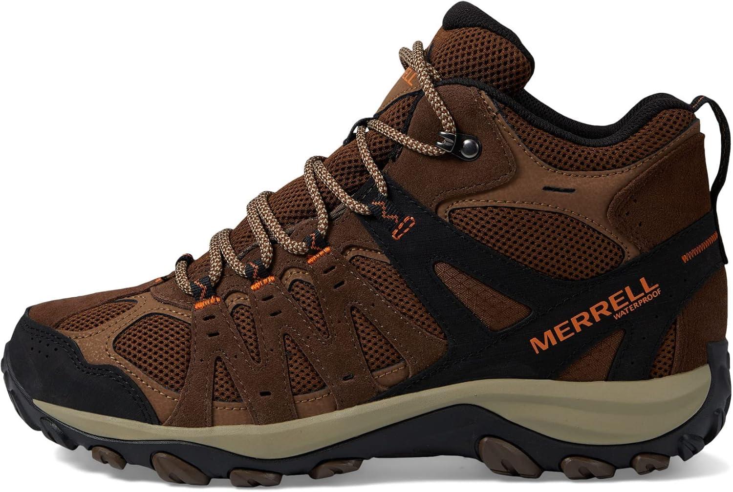 imageMerrell Mens Accentor 3 Mid Waterproof Hiking BootEarth