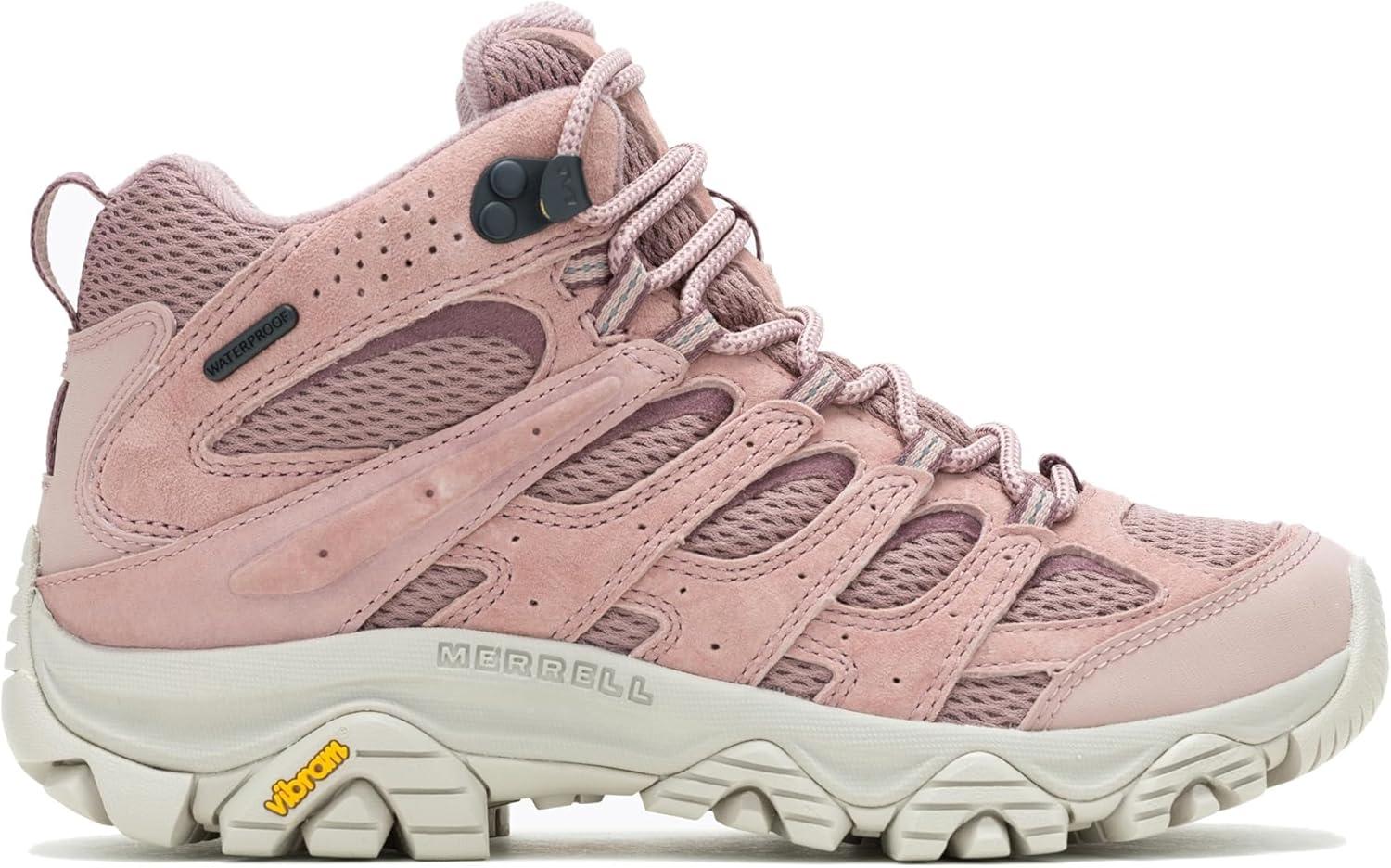 imageMerrell Womens Moab 3 Mid Waterproof Hiking BootsAdobe Rose