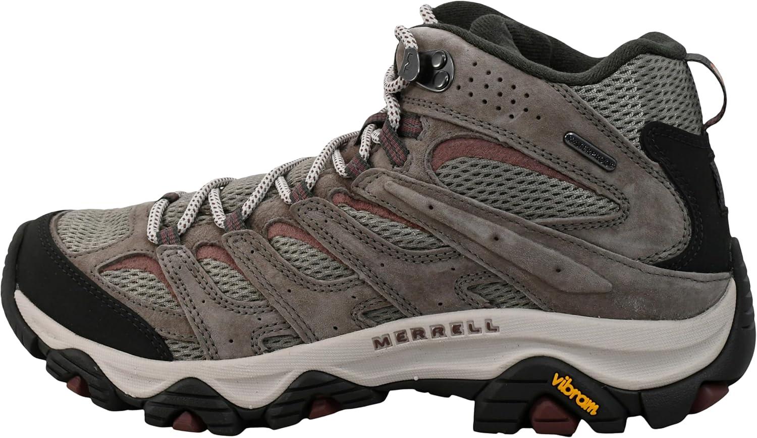 imageMerrell Womens Moab 3 Mid Waterproof Hiking BootsNew Falcon