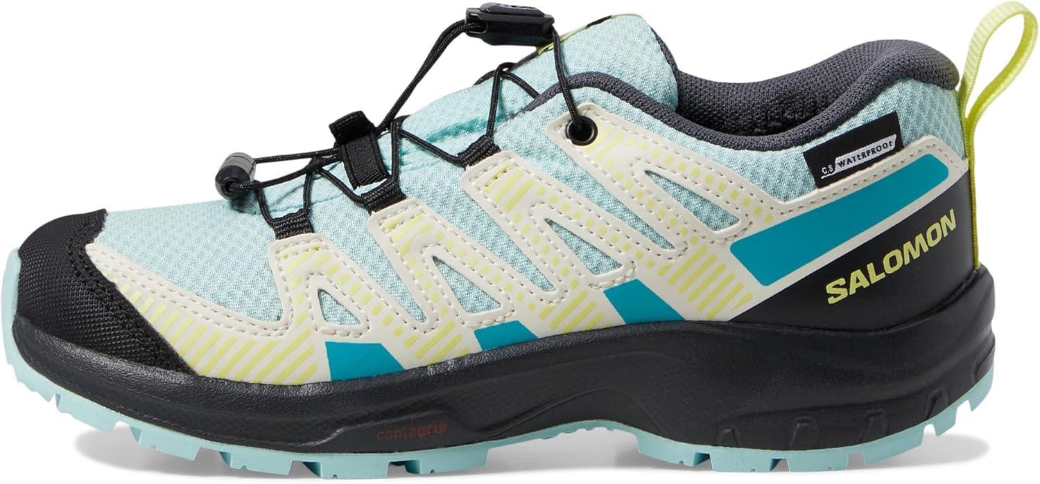 imageSalomon XA Pro V8 CSWP J Shoes for Kids Synthetic and Textile Upper Lining Footbed Heel Pull TabTanager Turquoise