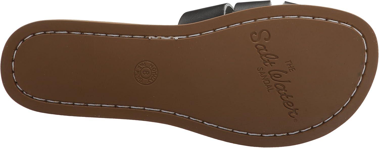 imageSaltwater by Hoy Womens Classic Slide Flat SandalBlack