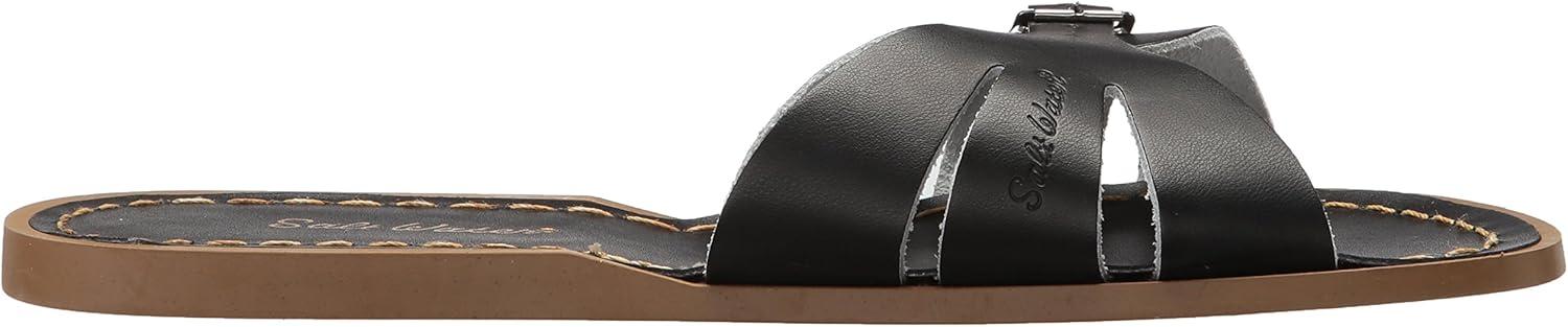 imageSaltwater by Hoy Womens Classic Slide Flat SandalBlack