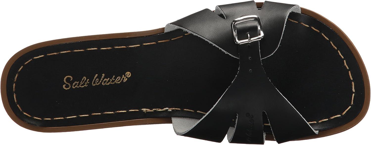 imageSaltwater by Hoy Womens Classic Slide Flat SandalBlack