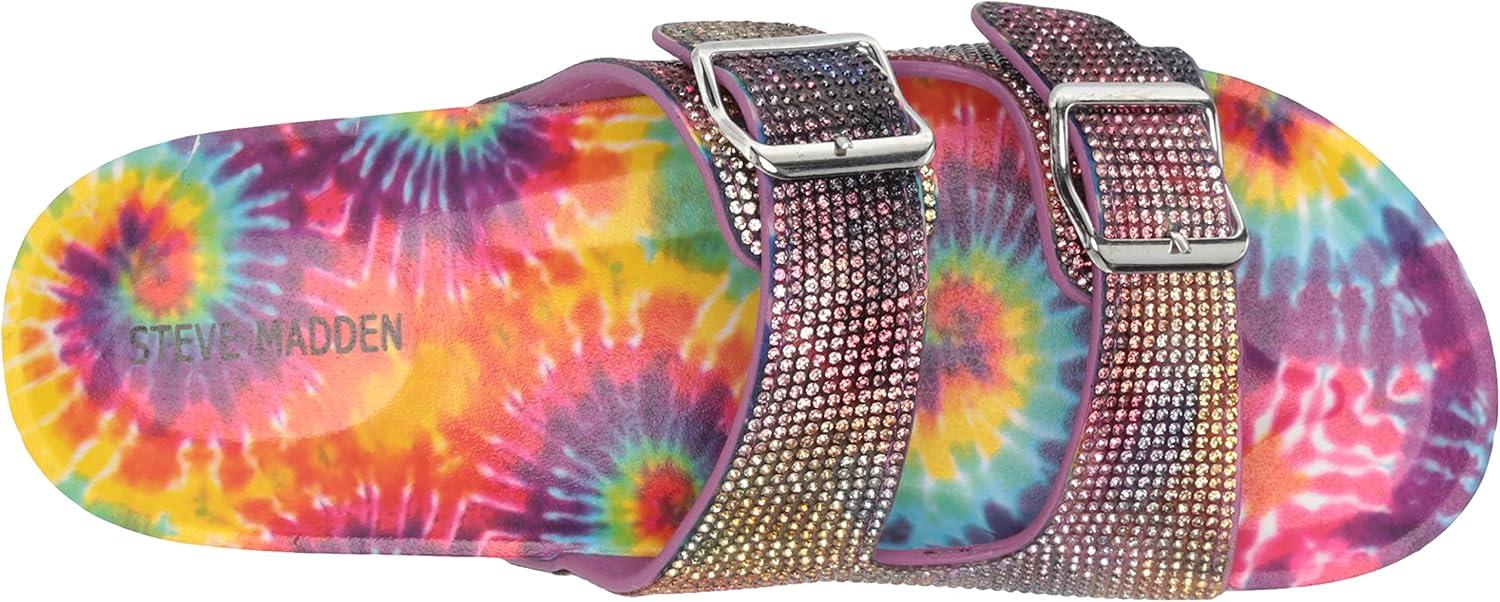 imageSteve Madden Girls Shoes Leena Slide SandalTiedye