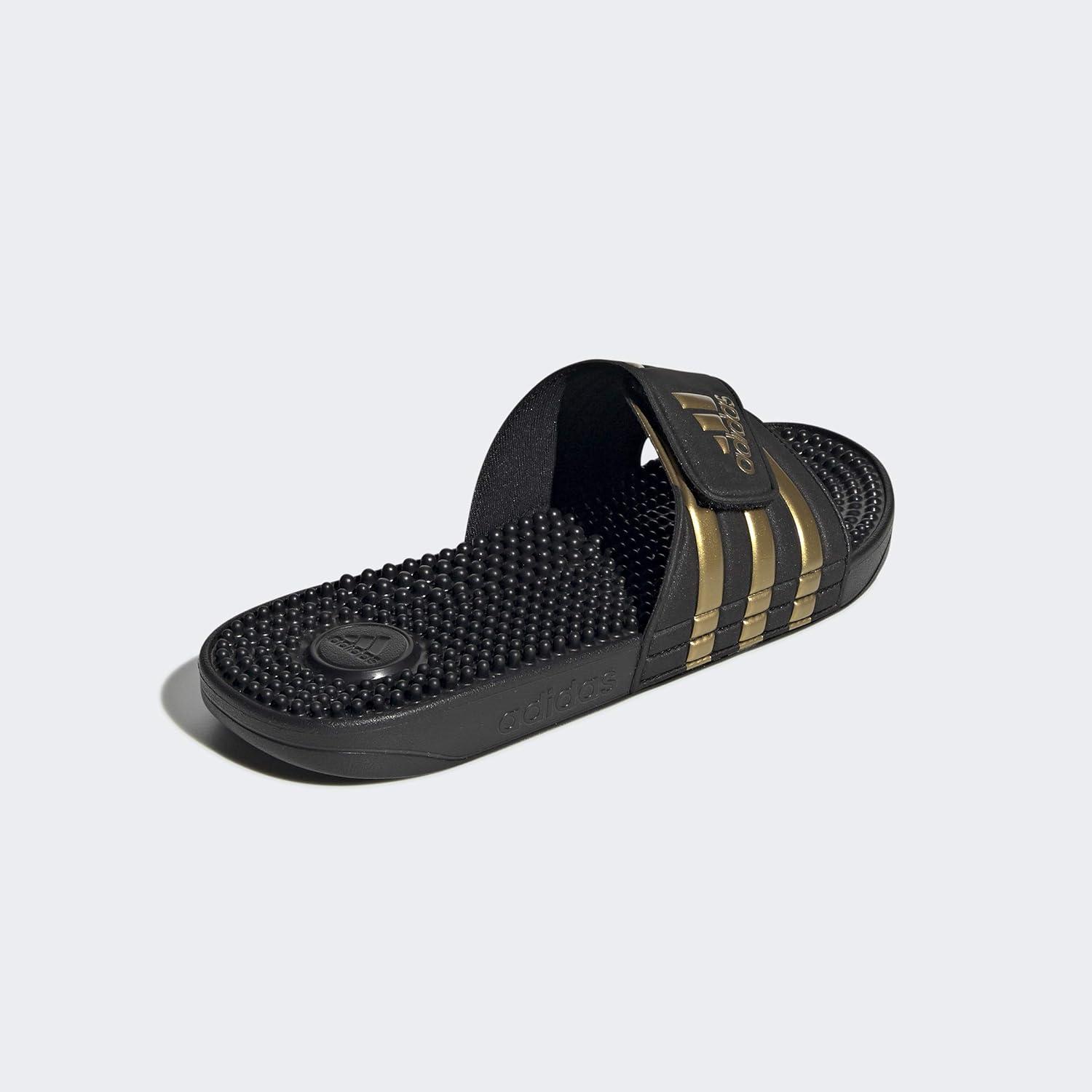 imageadidas Unisex Adult Adissage Slides SandalBlackGold MetallicBlack