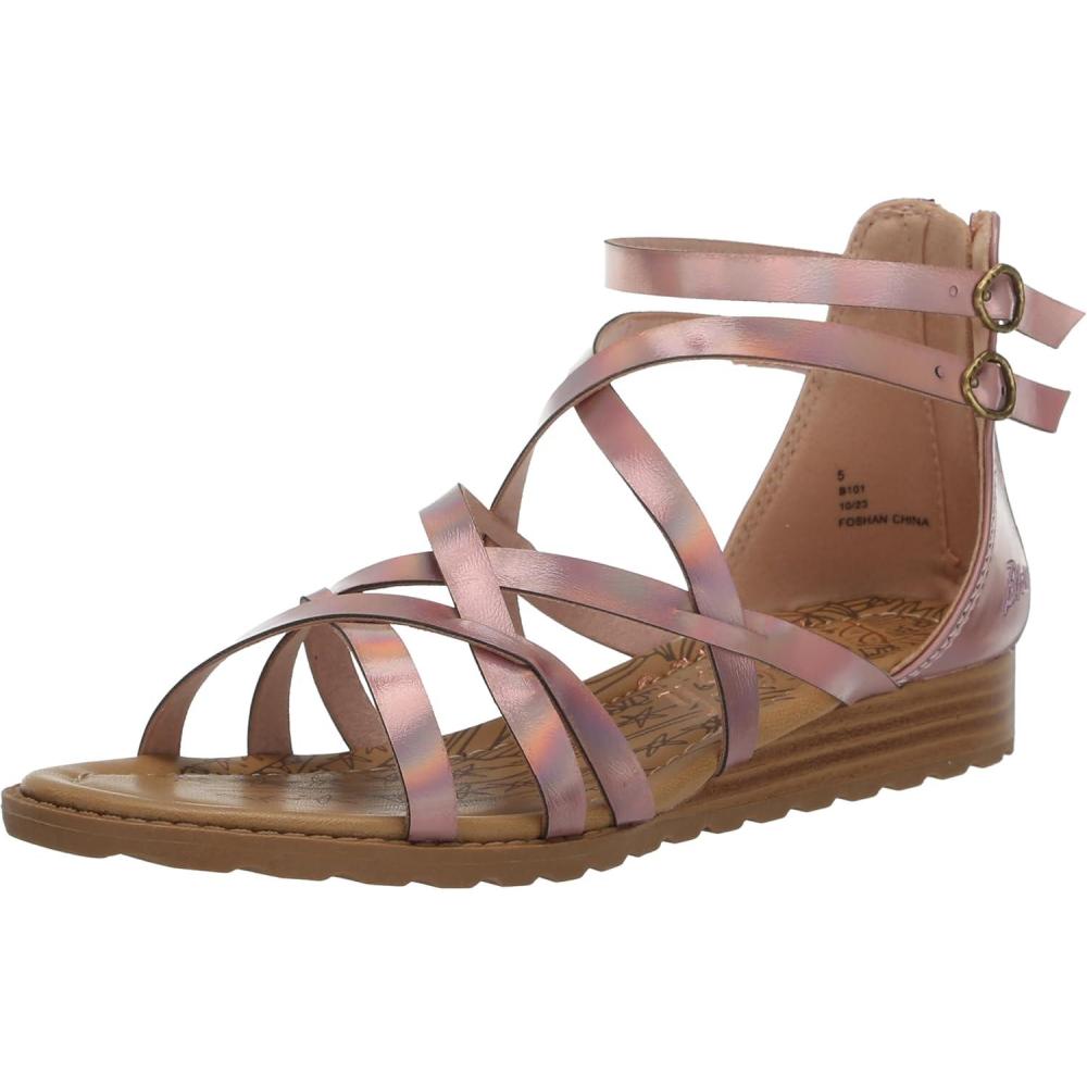 imageBlowfish Malibu Girls Aylinek Little Big Kid Wedge SandalEther Pink