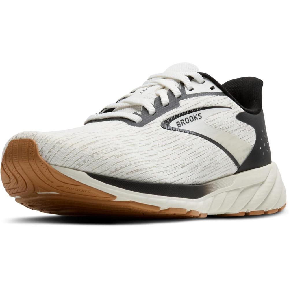imageBrooks Mens Anthem 7 Neutral Running ShoeWhiteBlackTan