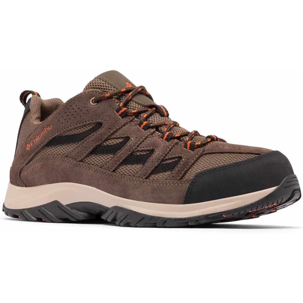imageColumbia Mens Newton Ridge Plus II Suede Waterproof Boot Wide Breathable HighTraction GripCamo Brown Heatwave