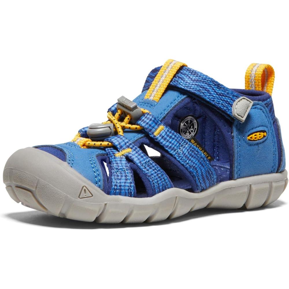 imageKEEN Boys Seacamp II CNX Sandal Little KidBright CobaltBlue Depths