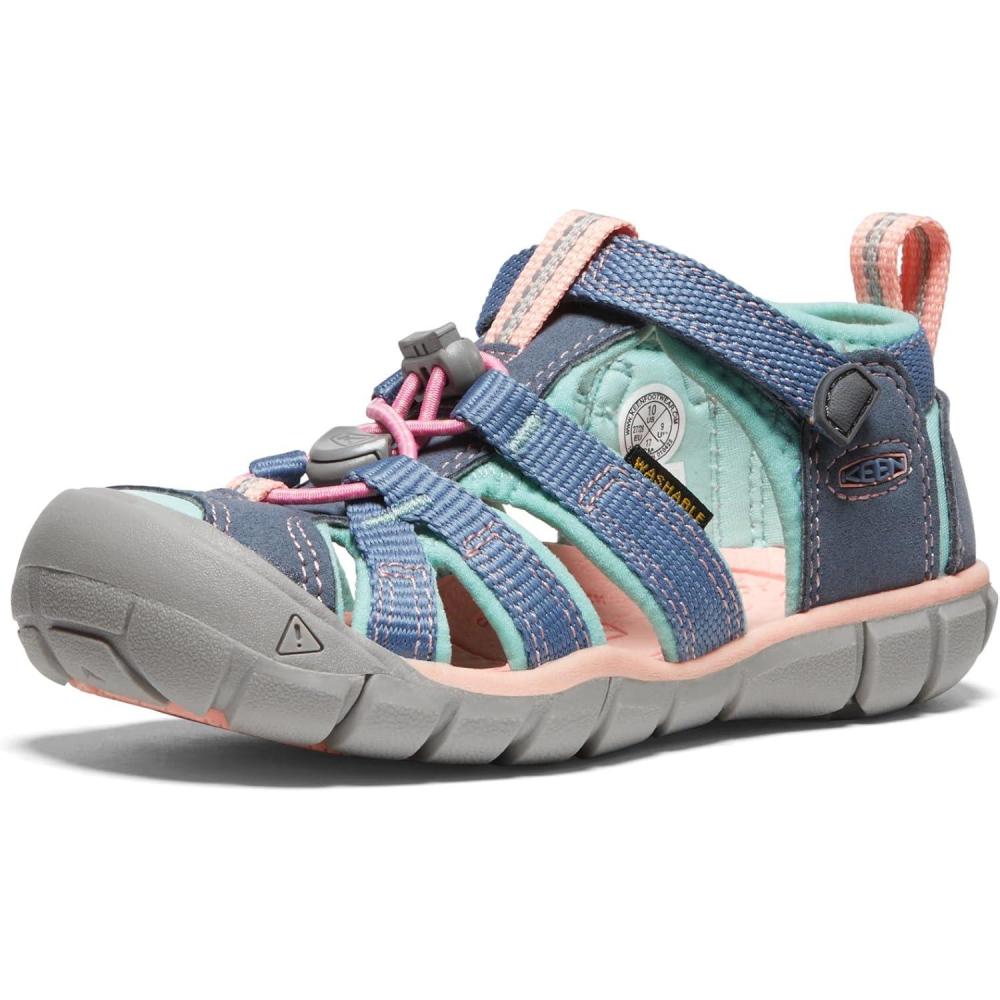 imageKEEN Boys Seacamp II CNX Sandal Little KidFlint StoneOcean Wave
