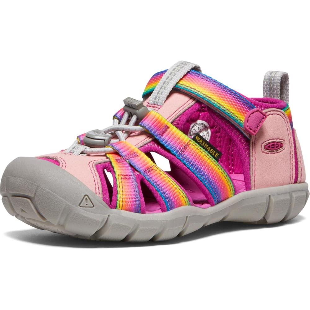 imageKEEN Boys Seacamp II CNX Sandal  Little KidRainbowFestival Fuchsia