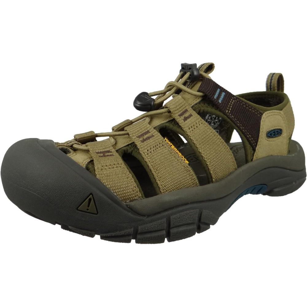 imageKEEN Mens Newport H2 Closed Toe Water SandalAntique BronzeSafari
