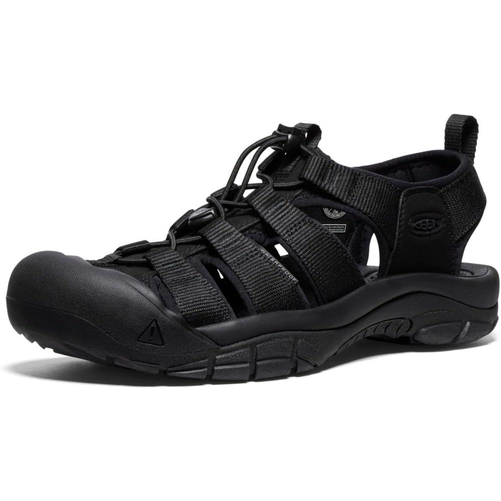imageKEEN Mens Newport H2 Closed Toe Water SandalBlackBlackBlack