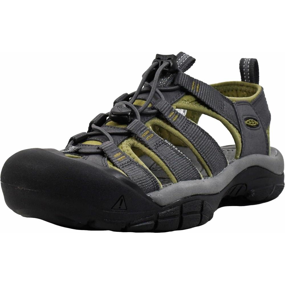 imageKEEN Mens Newport H2 Closed Toe Water SandalMagnetOlive Drab
