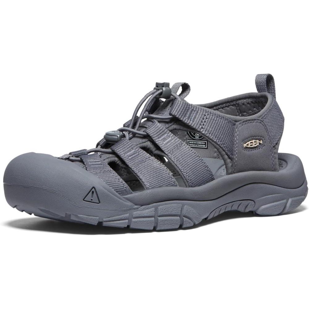 imageKEEN Mens Newport H2 Closed Toe Water SandalMonochromeSteel Grey