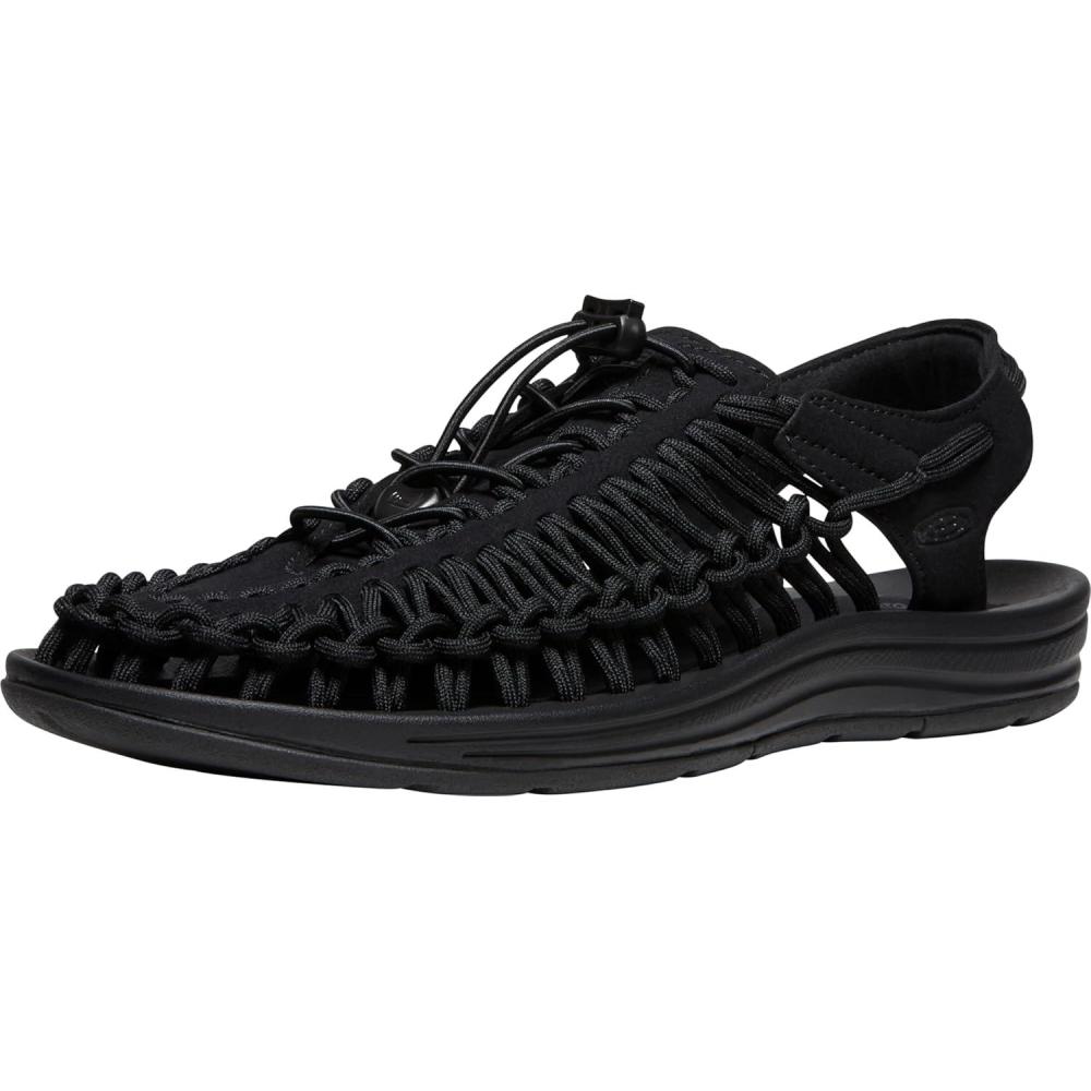 imageKEEN Mens Uneek Classic Two Cord SandalsBlackBlack