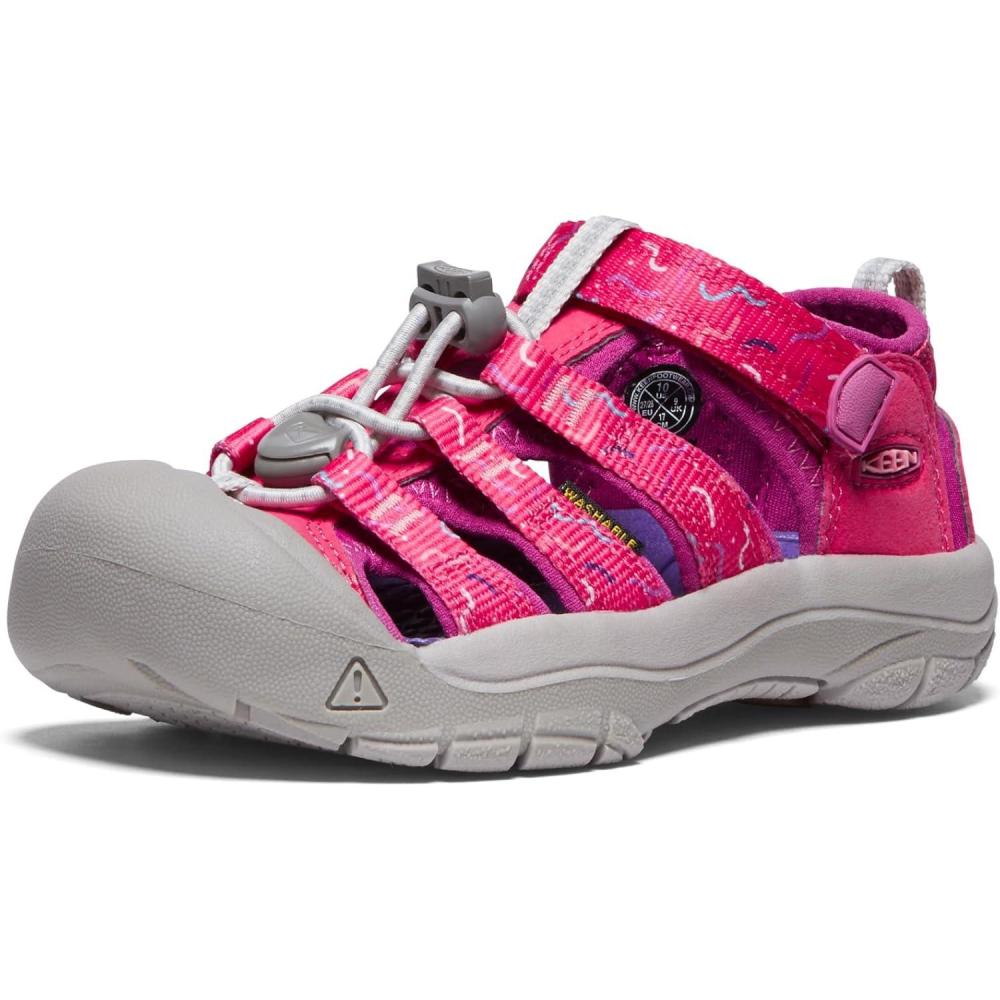imageKEEN UnisexChild Newport H2 Closed Toe Water SandalsAzaleaFestival Fuchsia