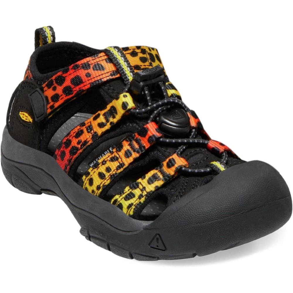 imageKEEN UnisexChild Newport H2 Closed Toe Water SandalsCheetah Rainbow