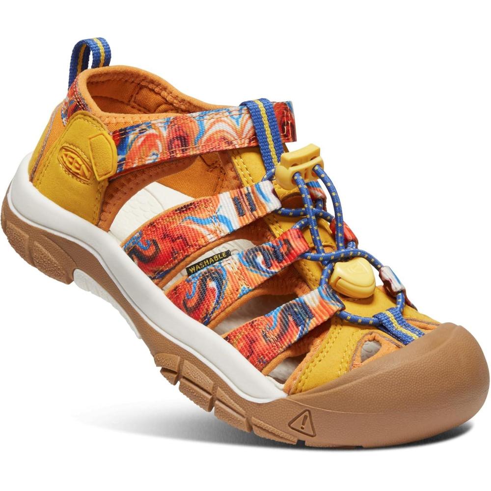 imageKEEN UnisexChild Newport H2 Closed Toe Water SandalsOrange PeelYellow