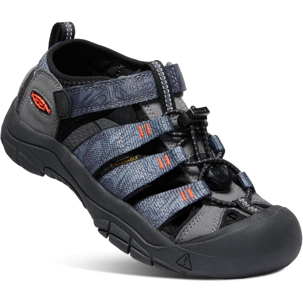 imageKEEN UnisexChild Newport H2 Closed Toe Water SandalsSteel GreyBlack