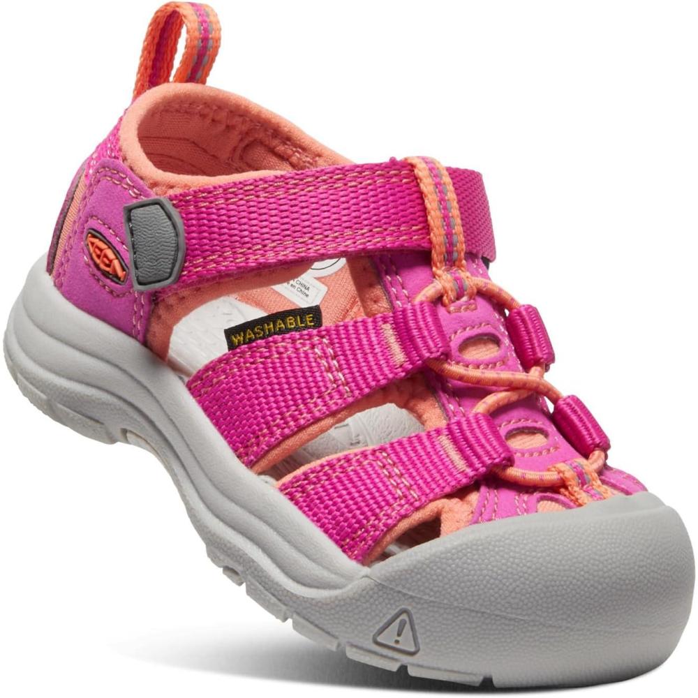 imageKEEN UnisexChild Newport H2 Closed Toe Water SandalsVery BerryFusion Coral