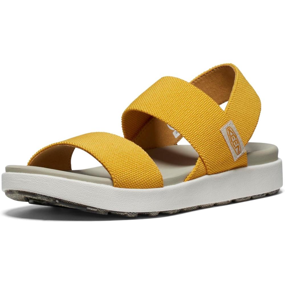 imageKEEN Womens Elle Backstrap SandalGolden YellowStar White