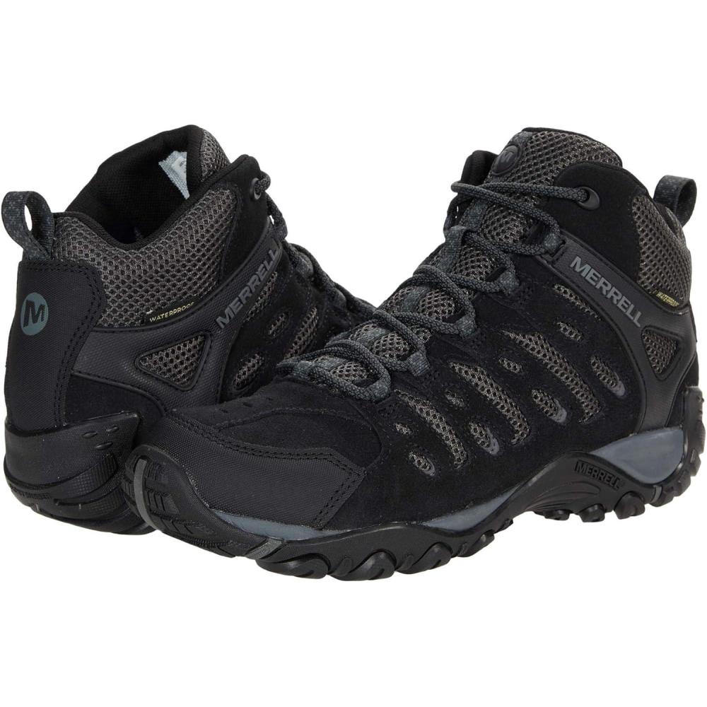 imageMerrell Mens Crosslander 2 Mid WP Hiking ShoeBlackGranite