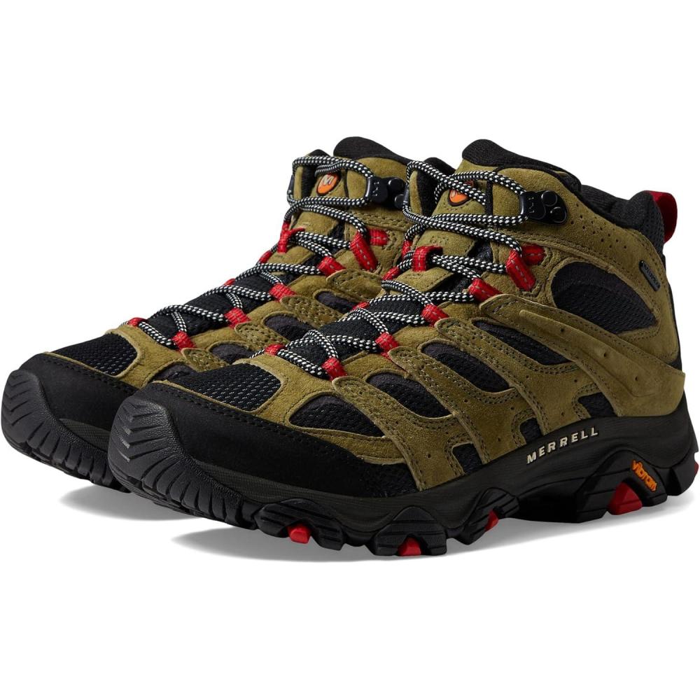 imageMerrell Mens Moab 3 Mid Waterproof Hiking BootAvocado