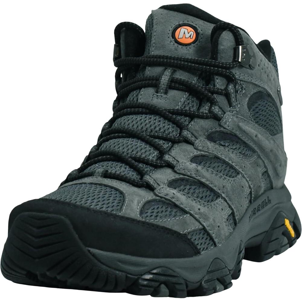 imageMerrell Mens Moab 3 Mid Waterproof Hiking BootGranite