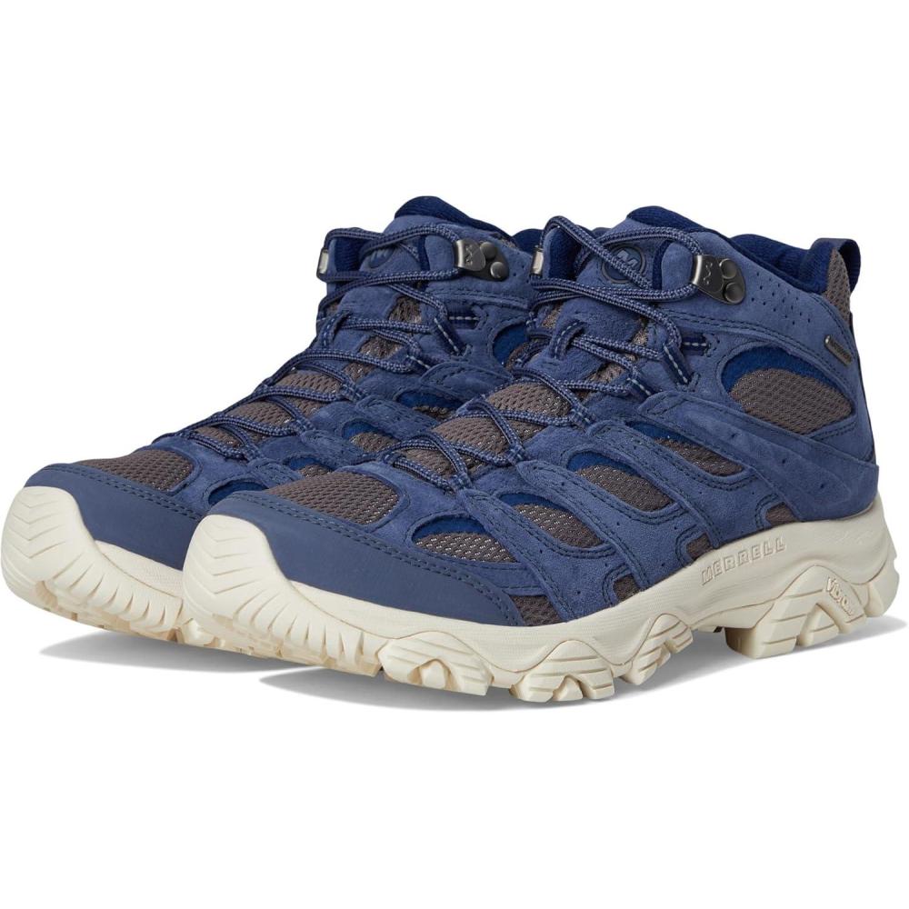 imageMerrell Mens Moab 3 Mid Waterproof Hiking BootGreystone