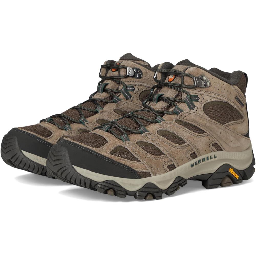 imageMerrell Mens Moab 3 Mid Waterproof Hiking BootNew Boulder