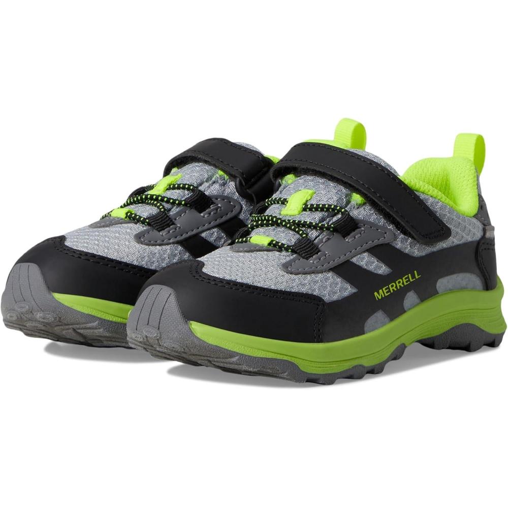 imageMerrell UnisexChild Moab Speed 2 Low Alternative Closure Jr WaterproofGreyBlackCitron