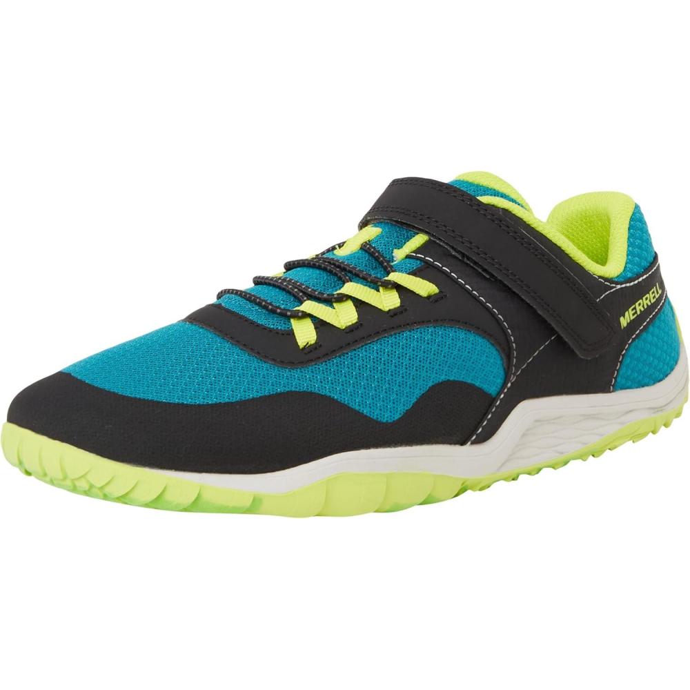 imageMerrell UnisexChild Trail Glove 7 aC ToddlerLittle Big Kid Hiking ShoeBlackTeal